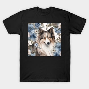 Floral Sheltie T-Shirt